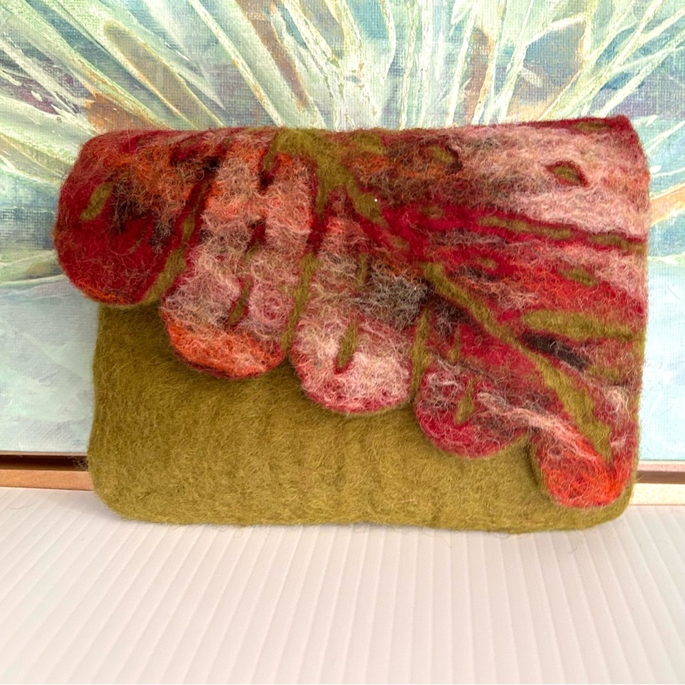 HANDMADE Wool Felted $$$ Purse